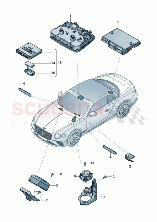 Part Diagram for Bentley 4K1035284K