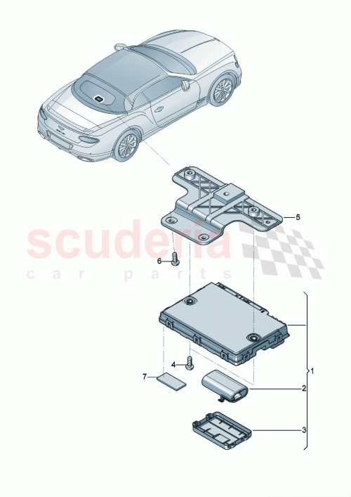 Part Diagram for Bentley 8W2907468G