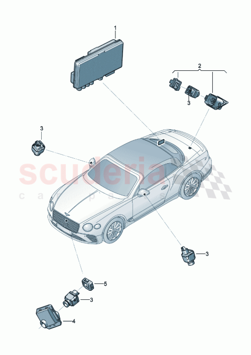 Part Diagram for Bentley 3SD853123