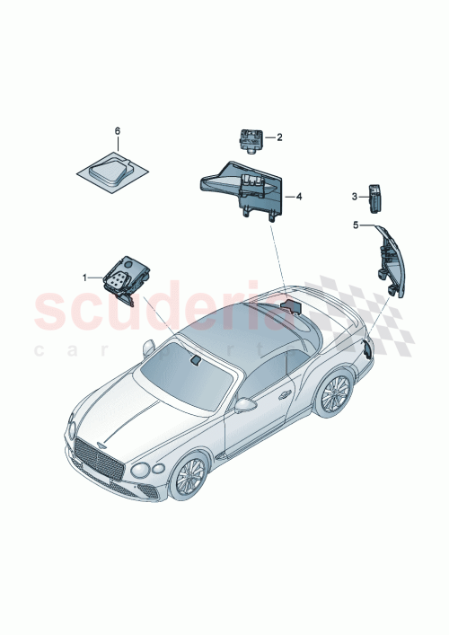 Part Diagram for Bentley 4M0907566F