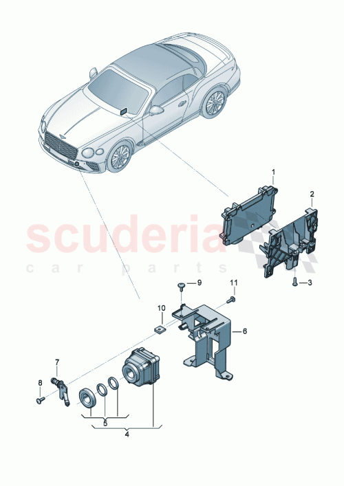 Part Diagram for Bentley 4G0980552B