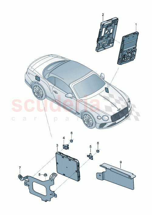 Part Diagram for Bentley 4N0907063MG