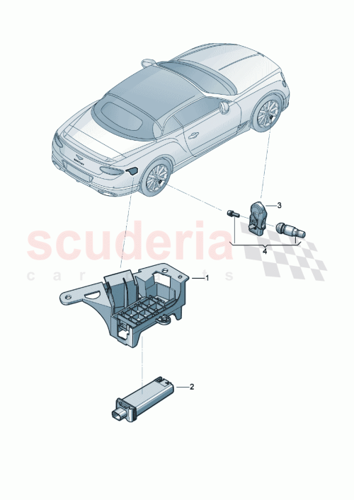 Part Diagram for Bentley 971907297C