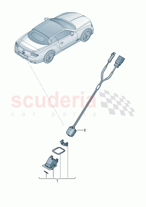 Part Diagram for Bentley 3SD807045B