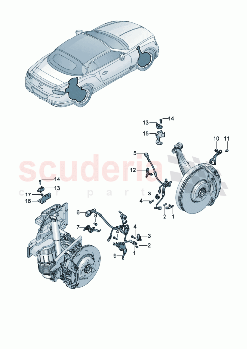 Part Diagram for Bentley 971907175D