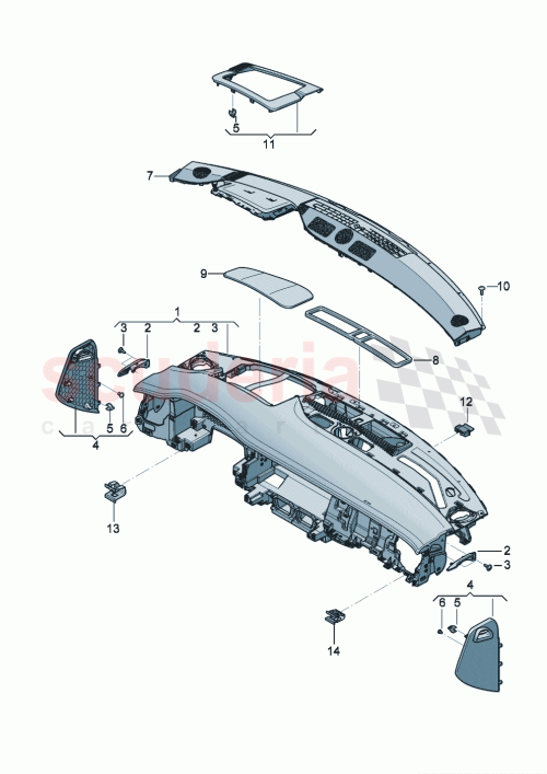 Part Diagram for Bentley 3SD858013A