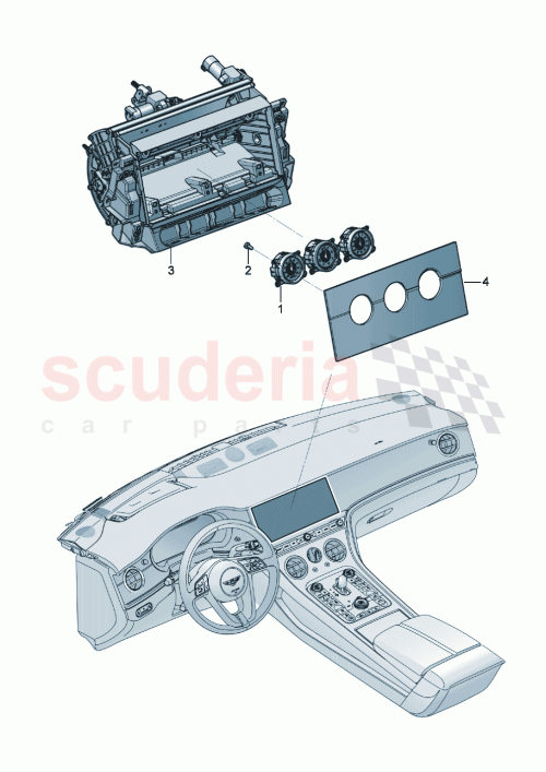 Part Diagram for Bentley 3SA919527J