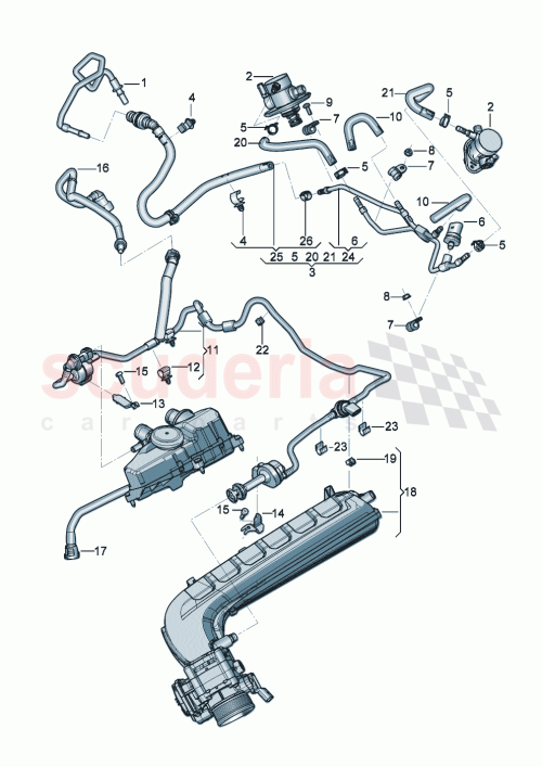 Part Diagram for Bentley 07P 133 519 B