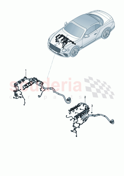 Part Diagram for Bentley 3SA971595AB