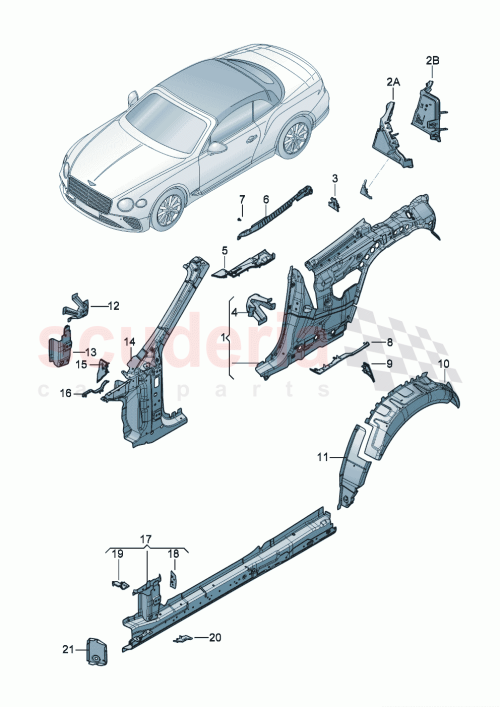 Part Diagram for Bentley 3SD 809 026 A