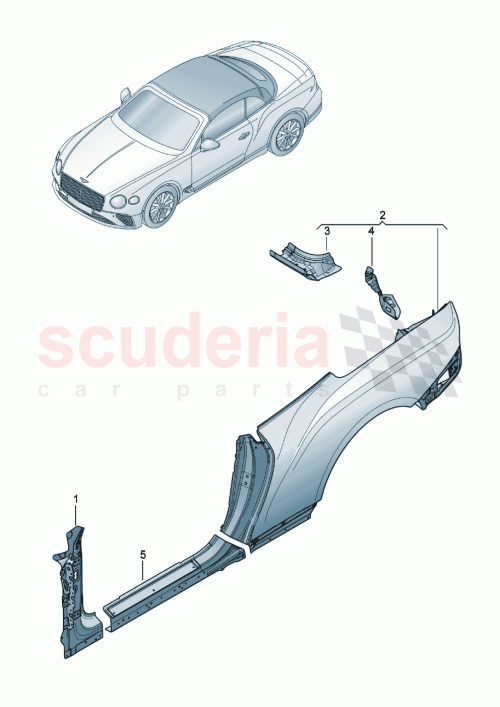 Part Diagram for Bentley 3SD898621K