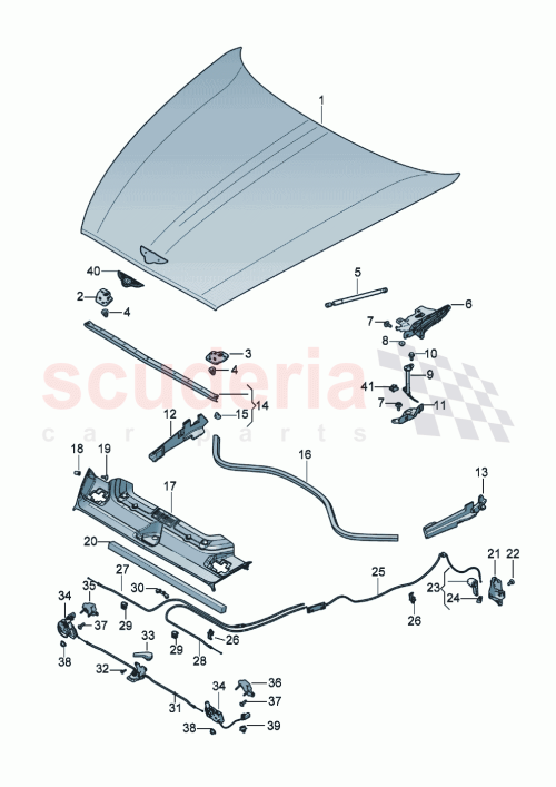 Part Diagram for Bentley 3SD805360A