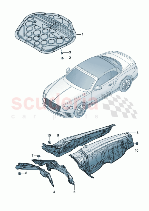 Part Diagram for Bentley 3SD863825C