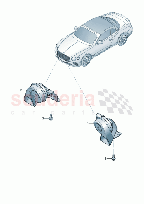 Part Diagram for Bentley 3SA951211C