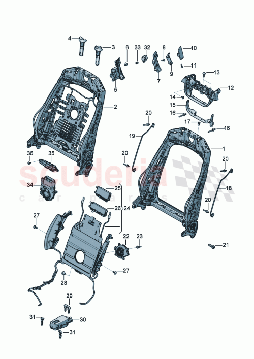 Part Diagram for Bentley 3SD881183B