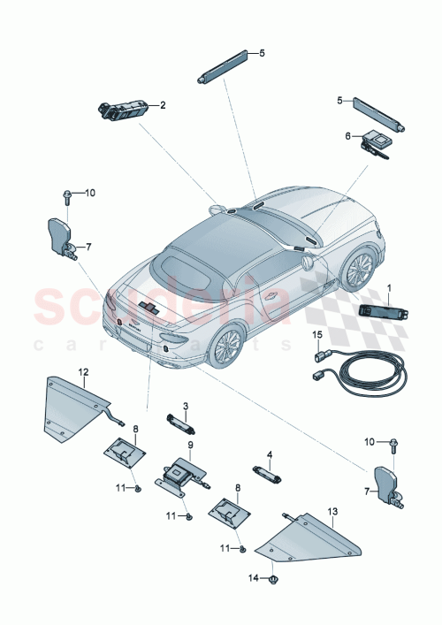 Part Diagram for Bentley 971035225F