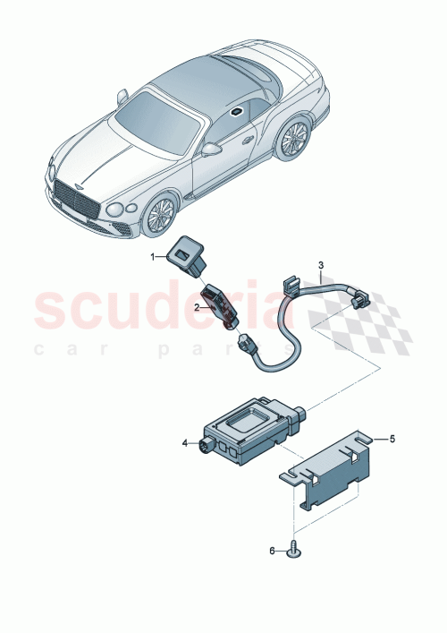 Part Diagram for Bentley 3SD 858 325 A