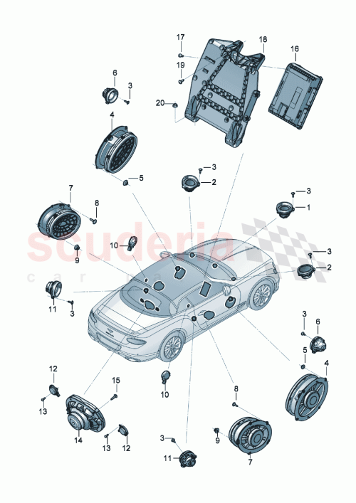 Part Diagram for Bentley 3SA035209