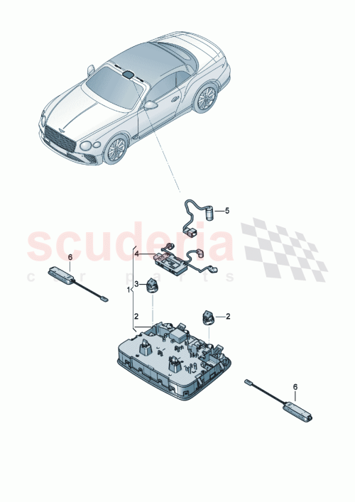 Part Diagram for Bentley 3SD959551EJ