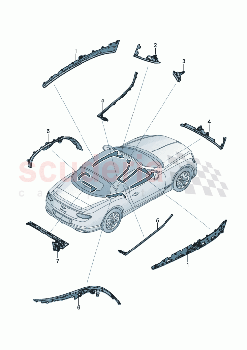 Part Diagram for Bentley 3SC947207D