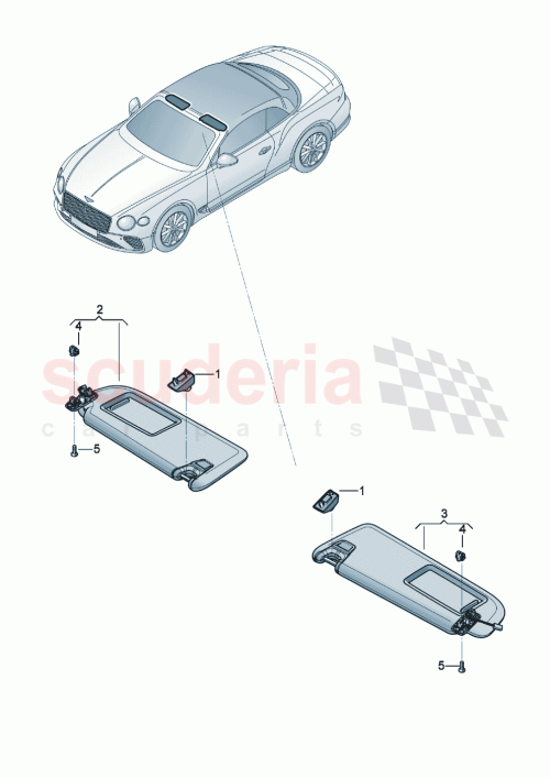 Part Diagram for Bentley 3SA 857 561 A