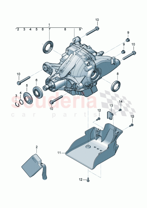 Part Diagram for Bentley 3SA507155