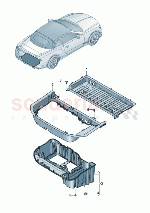 Part Diagram for Bentley 3SD804825C