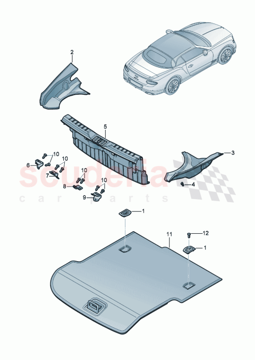 Part Diagram for Bentley 3SD853595F