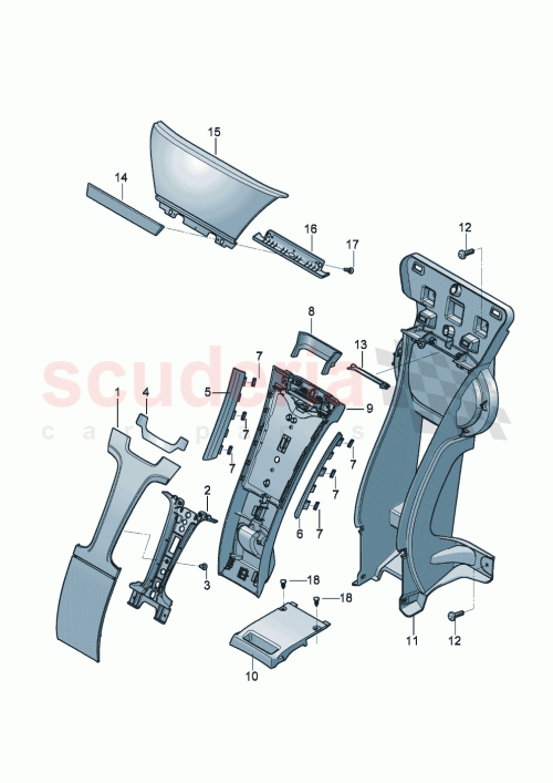 Part Diagram for Bentley 3SD885961C
