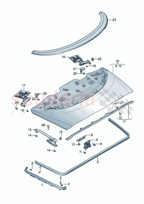 Part Diagram for Bentley 36A807266