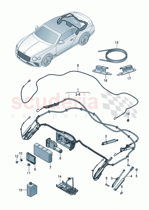 Part Diagram for Bentley 3SD871237