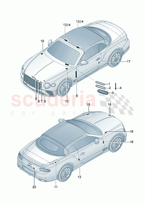 Part Diagram for Bentley 3SD010023R