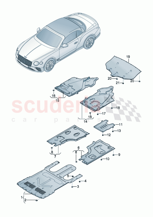 Part Diagram for Bentley 3SA825198