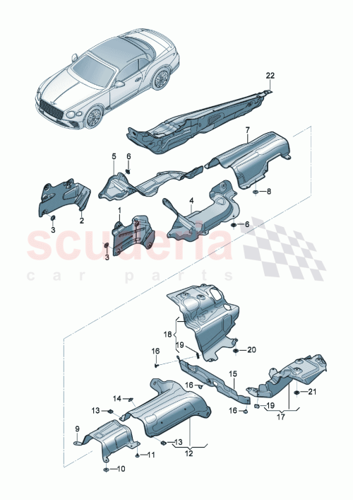 Part Diagram for Bentley 976804161A