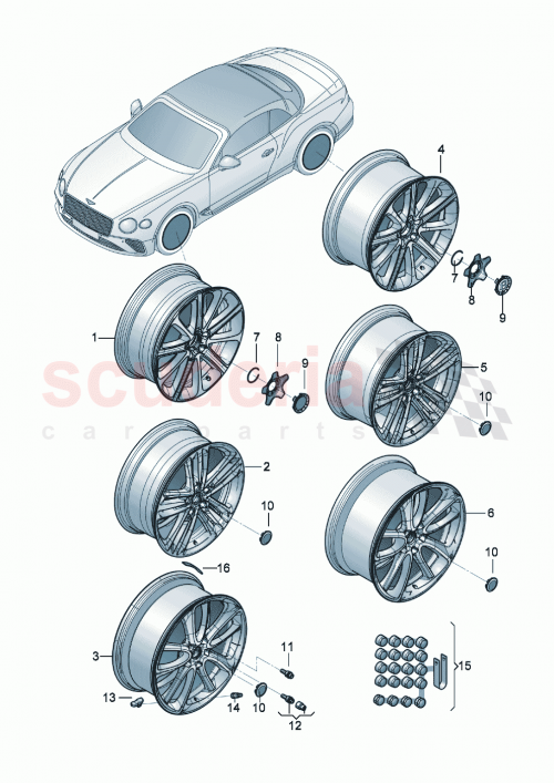 Part Diagram for Bentley 36A 600 026 B