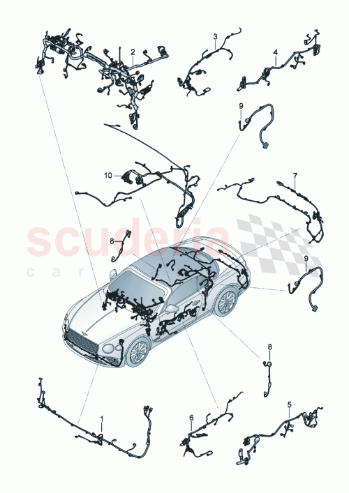 Part Diagram for Bentley 3SD971162BK
