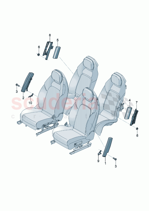 Part Diagram for Bentley 3SD880241E