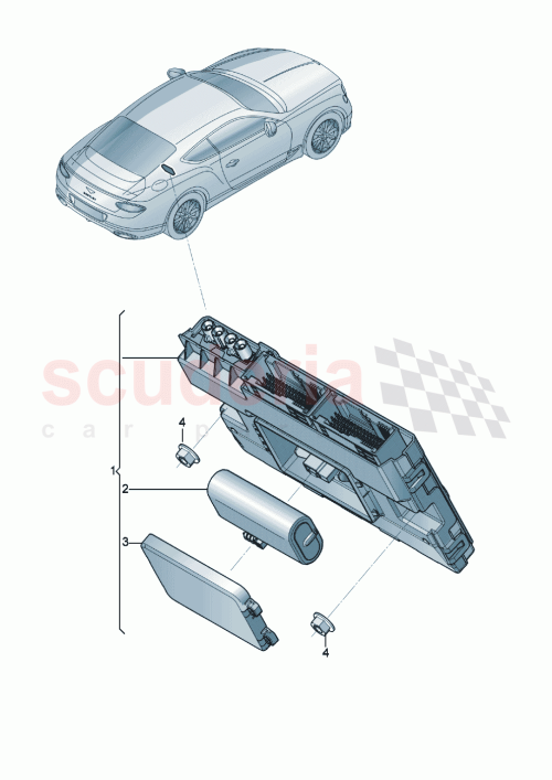 Part Diagram for Bentley 8W8907468E