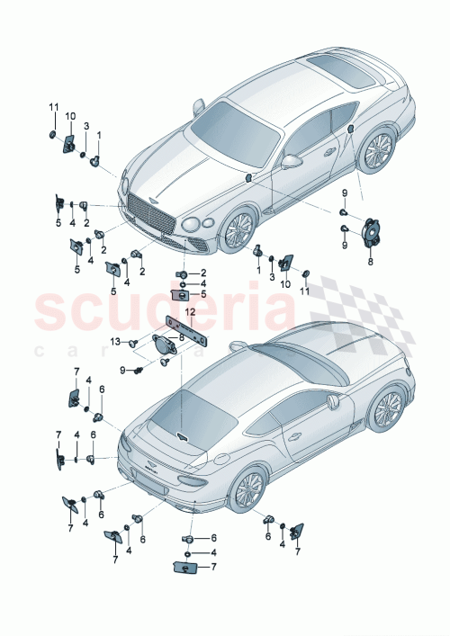 Part Diagram for Bentley 3SD 860 264