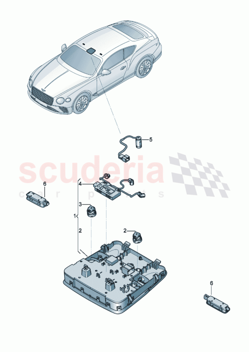 Part Diagram for Bentley 3SD959551CQ