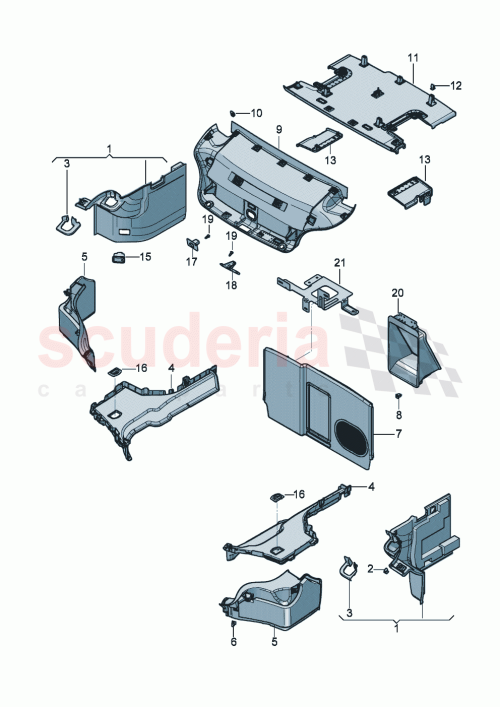 Part Diagram for Bentley 3SD864947E