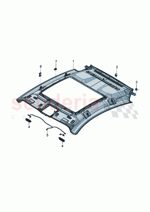 Part Diagram for Bentley 3SD867501BM