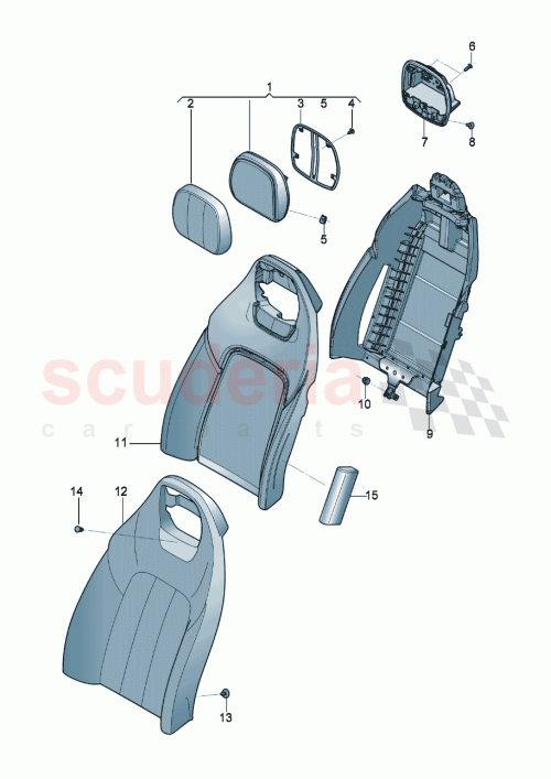 Part Diagram for Bentley 3SD885805BB