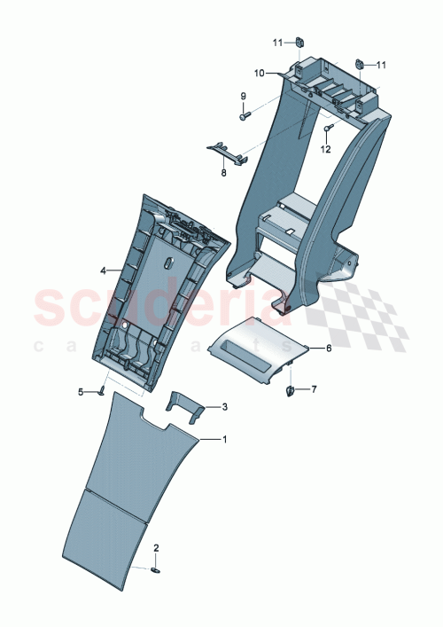Part Diagram for Bentley 3SD885235A