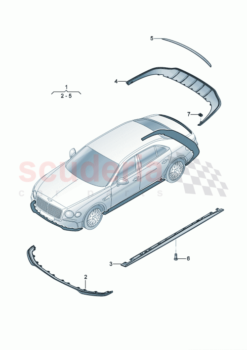 Part Diagram for Bentley 3SE827939