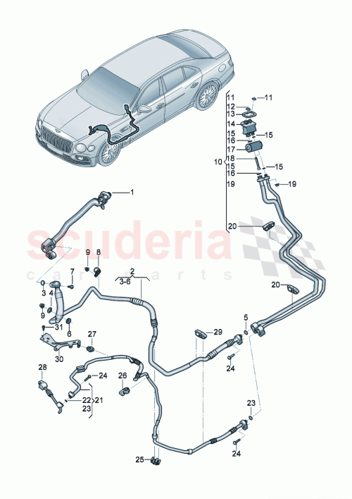 Part Diagram for Bentley 3SA260336A