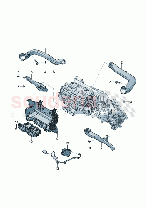 Part Diagram for Bentley 3SE963281