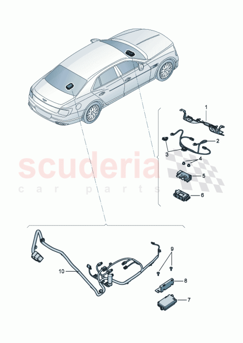 Part Diagram for Bentley 3SE819149