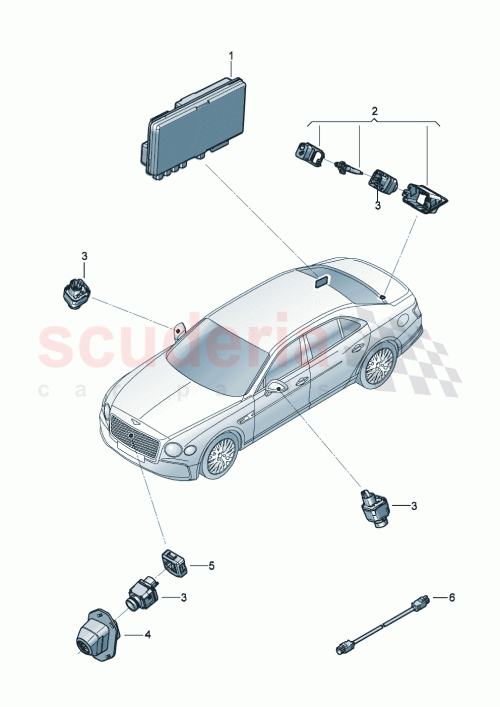 Part Diagram for Bentley 3SE971067BN