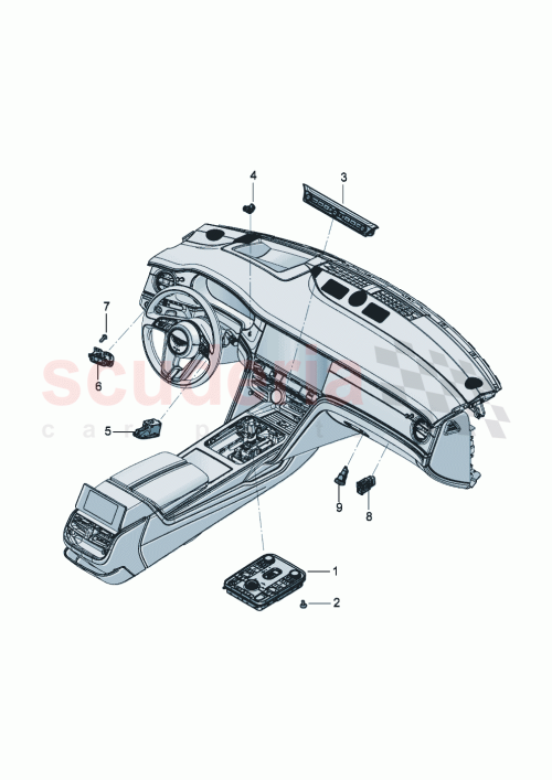 Part Diagram for Bentley 3SE959672AE